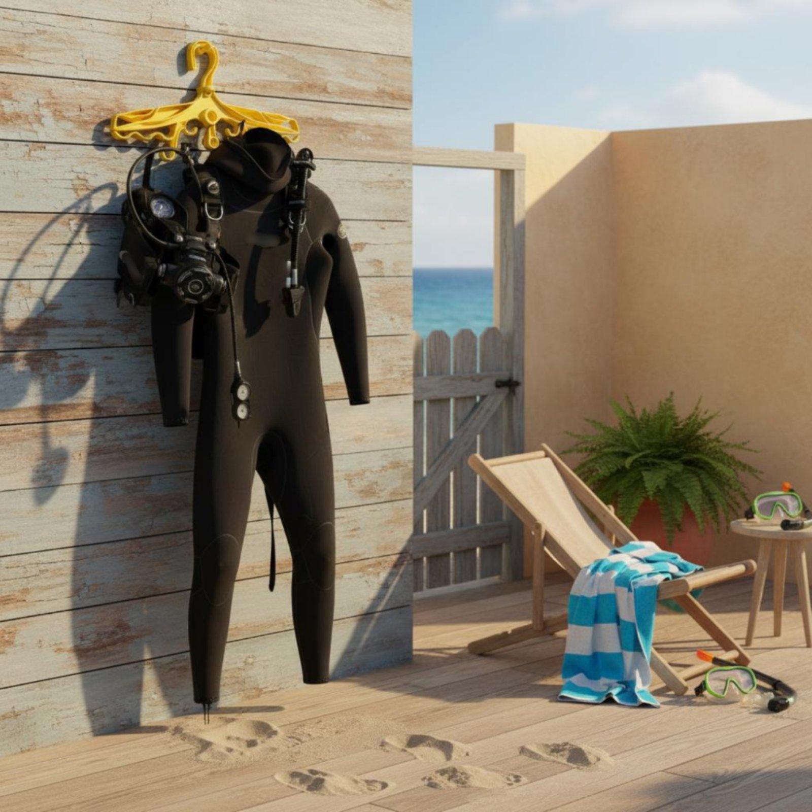 Aquatic Sports Scuba - Appendiabiti in plastica per immersioni con