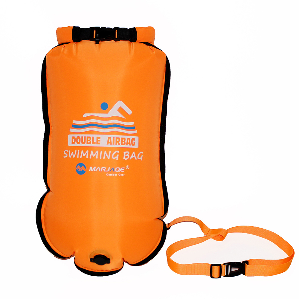 Swim Buoy Open Water - Boa gonfiabile aperta in PVC, borsa