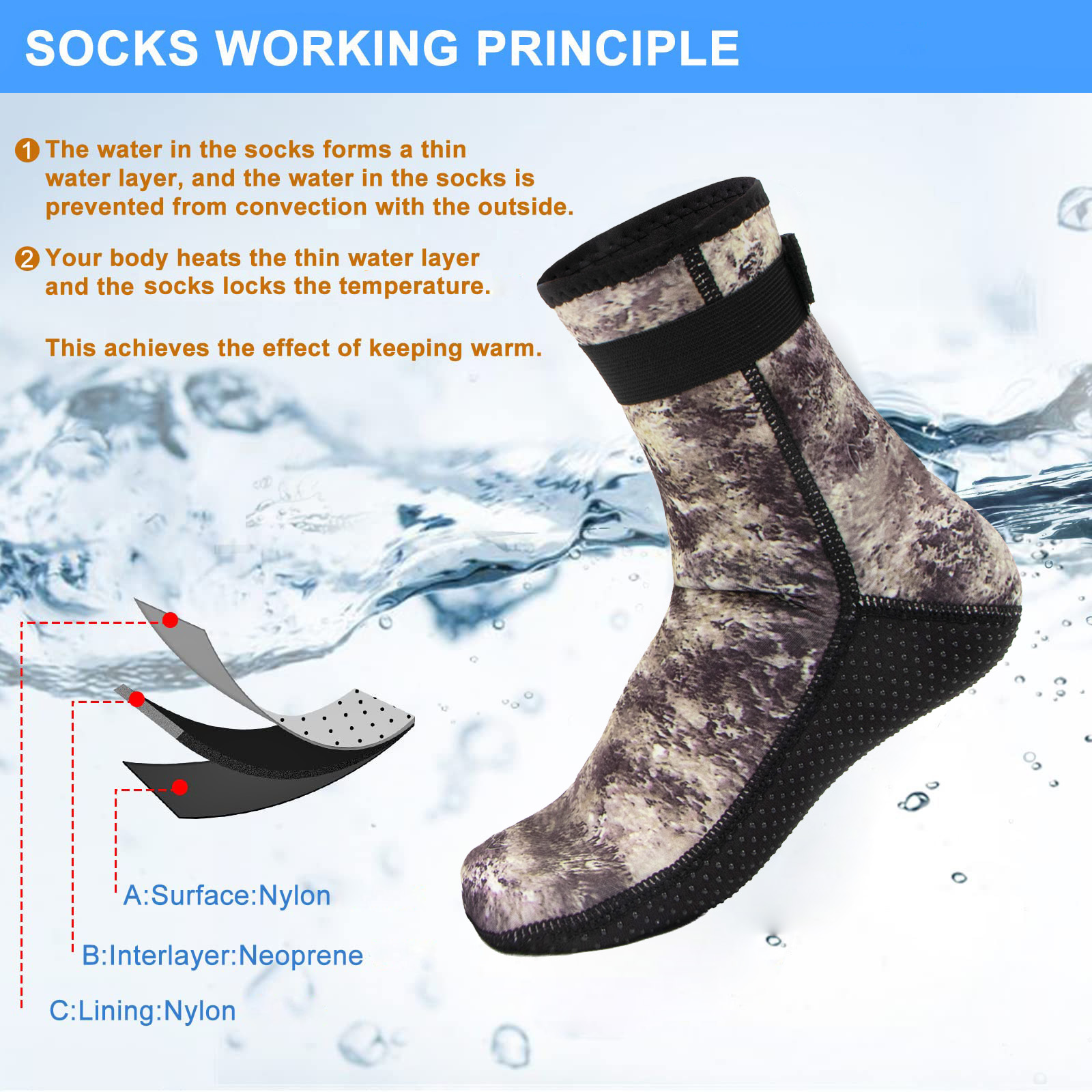 Calzini da acqua in neoprene d - Aquatic Sports Shoes recensione e prezzo